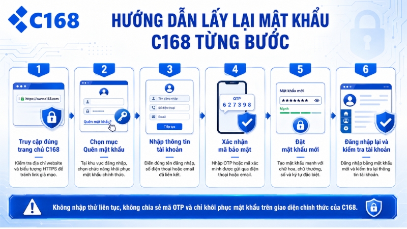 Hướng Dẫn Lấy Lại Mật Khẩu C168 Từng Bước